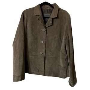 Brandon Thomas Women's Dark Brown Leather Jacket size XL